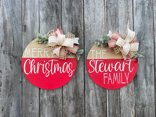 Merry Christmas Door Hanger