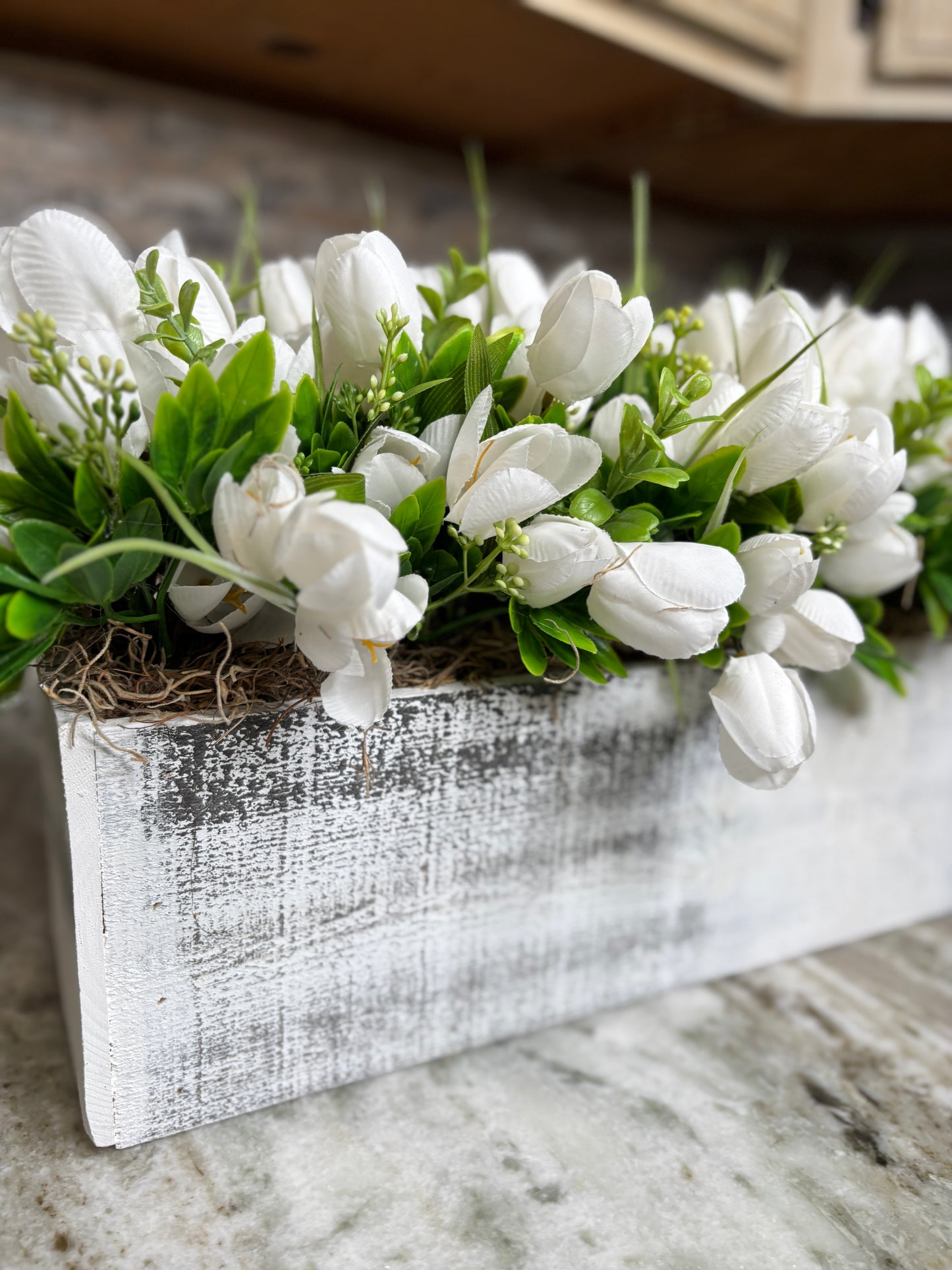 Farmhouse Spring Tulip Centerpiece
