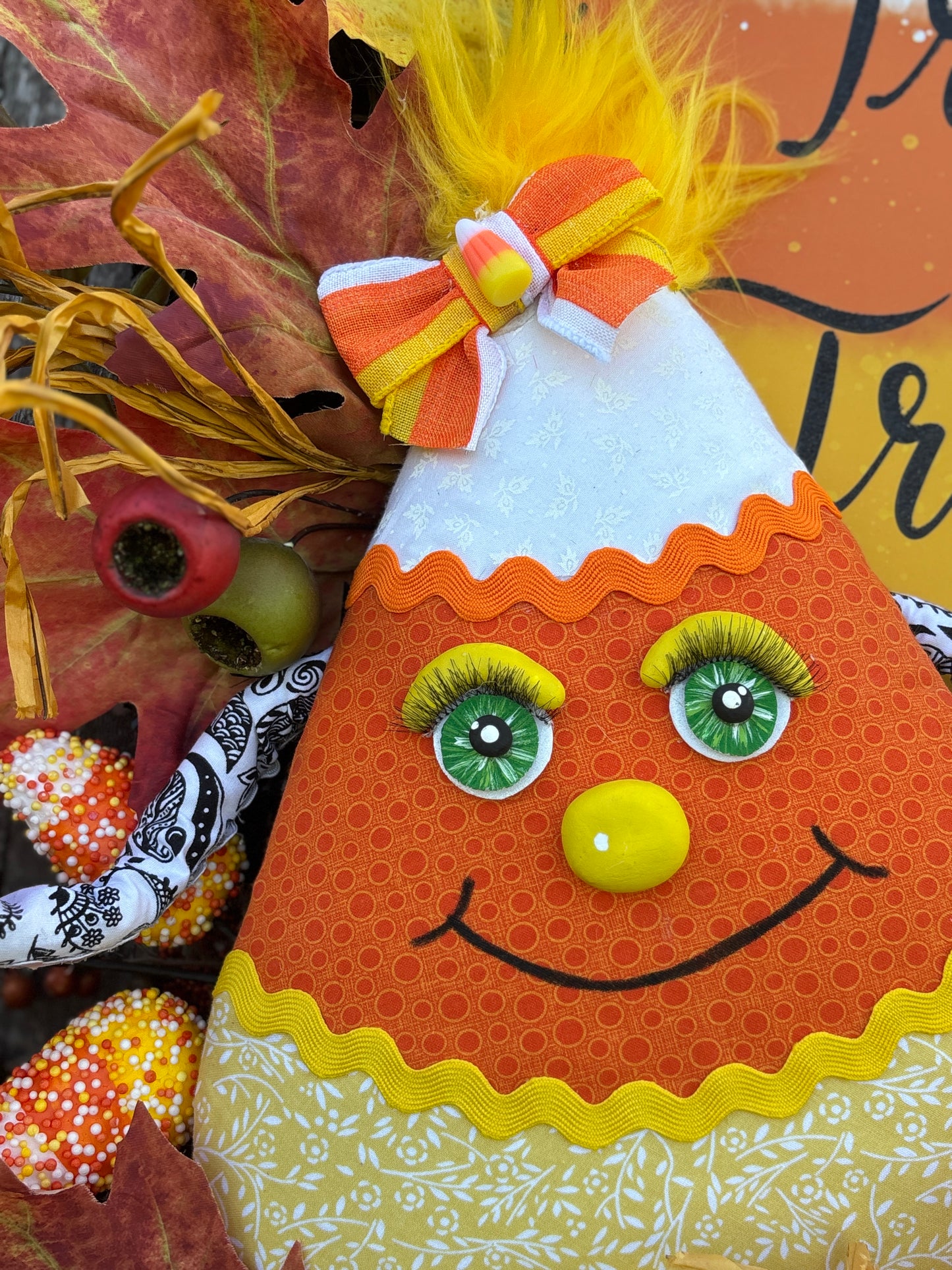 Candy Corn Cutie Wreath