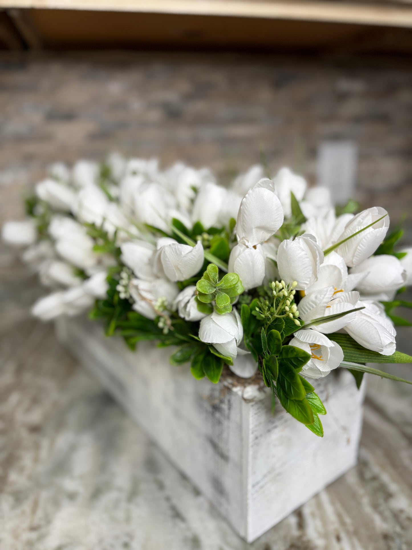 Farmhouse Spring Tulip Centerpiece