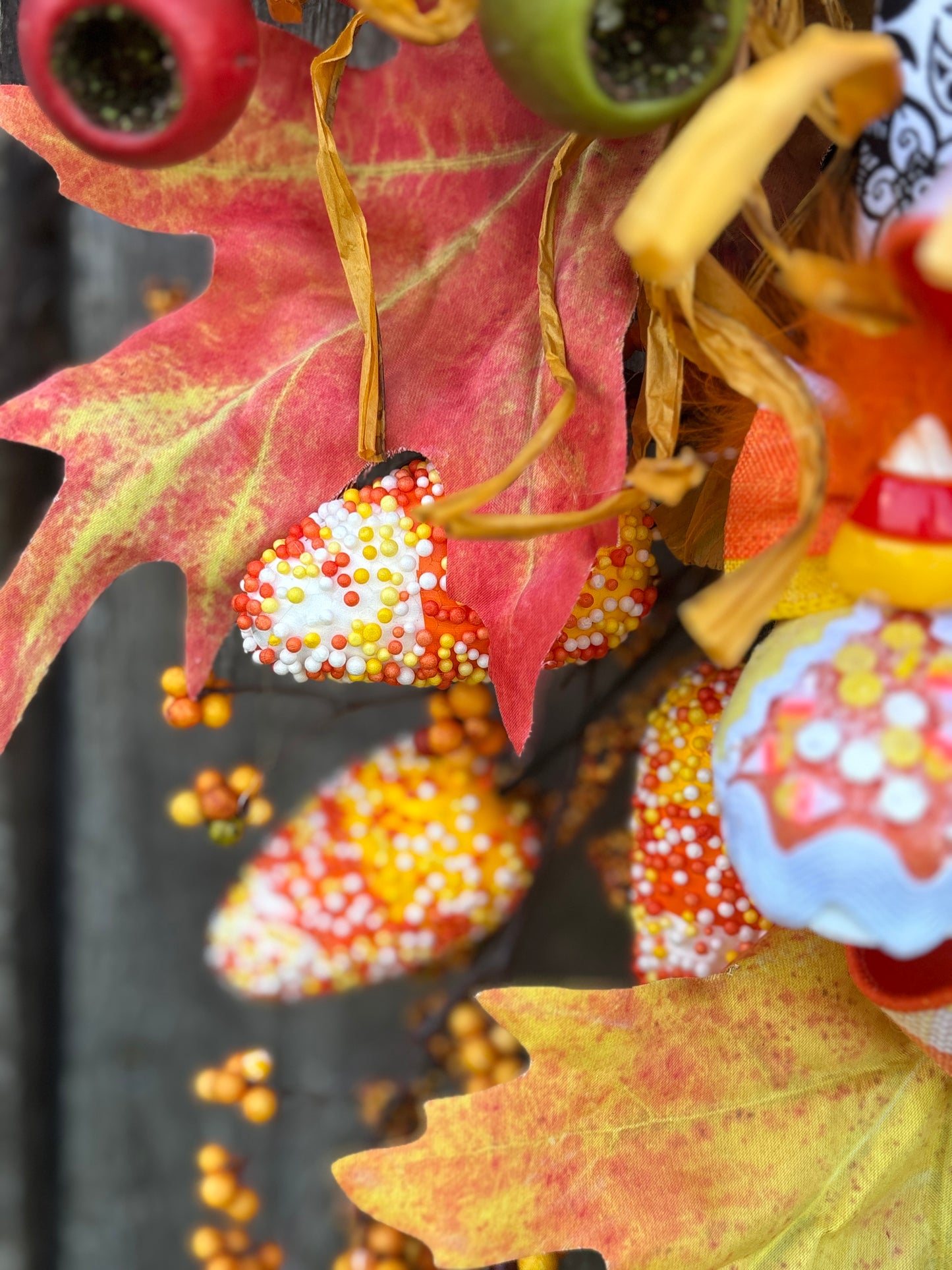 Candy Corn Cutie Wreath