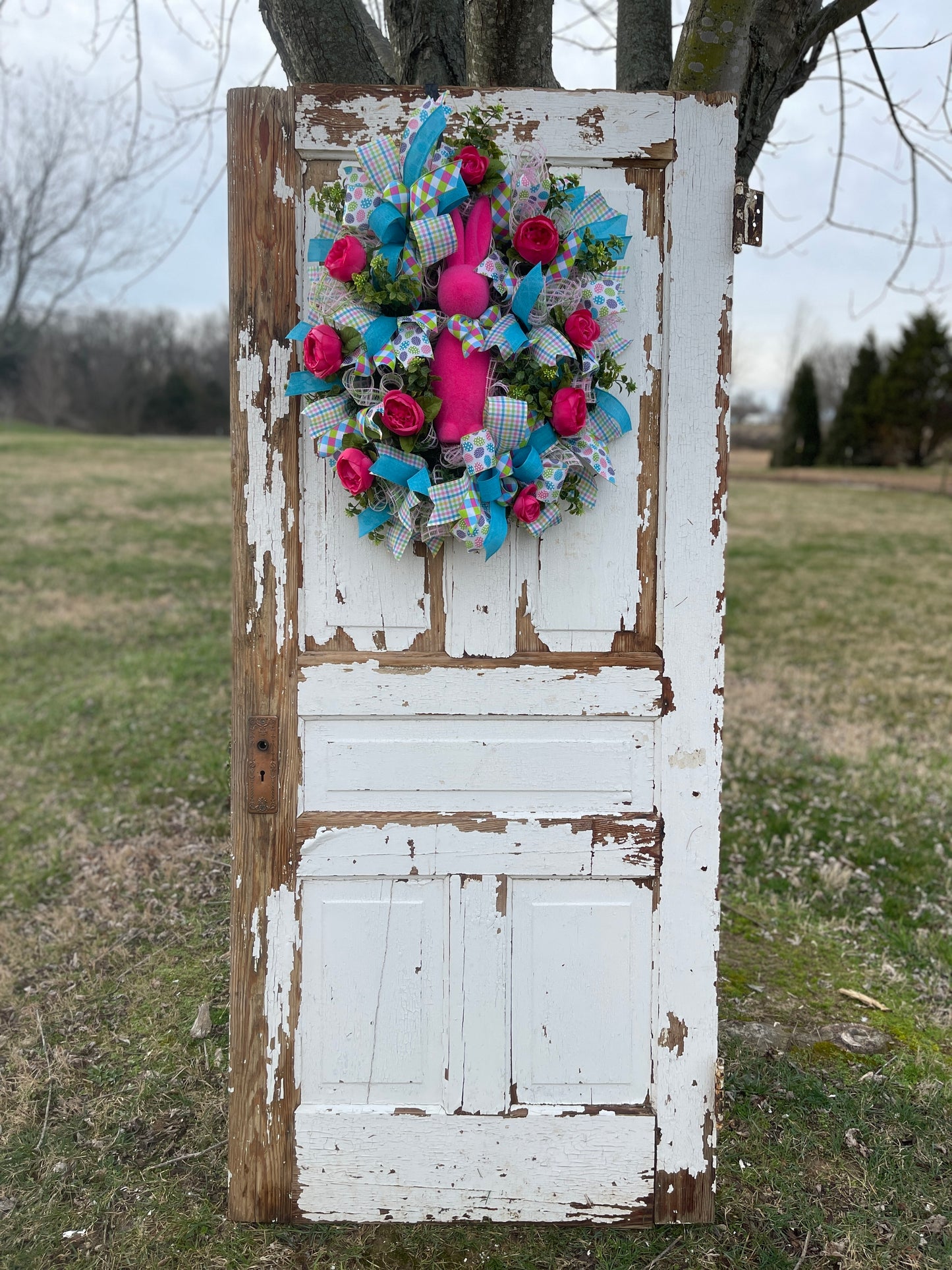 Pink Easter Wreath