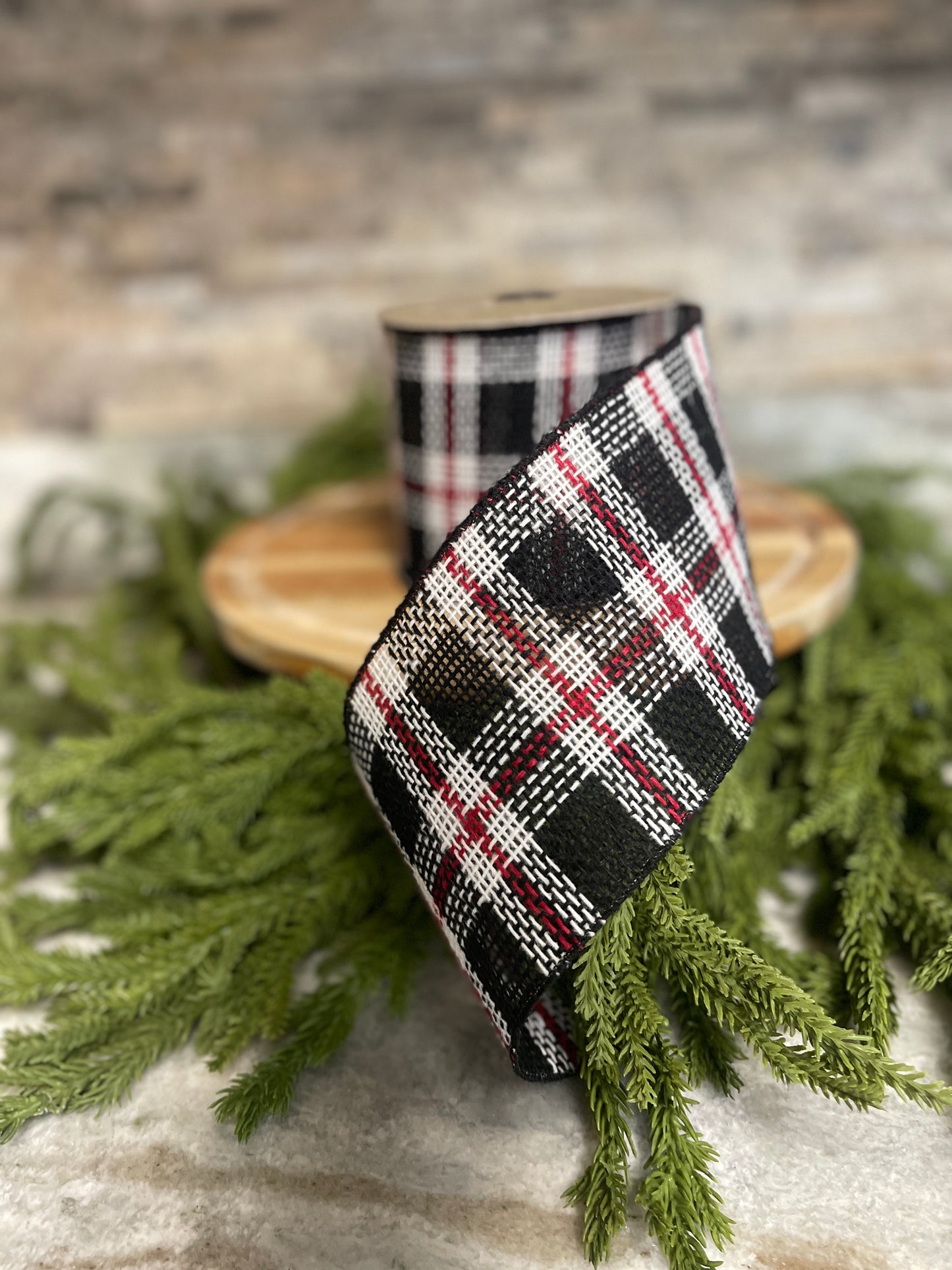 Burlap Rustic Christmas Ribbon