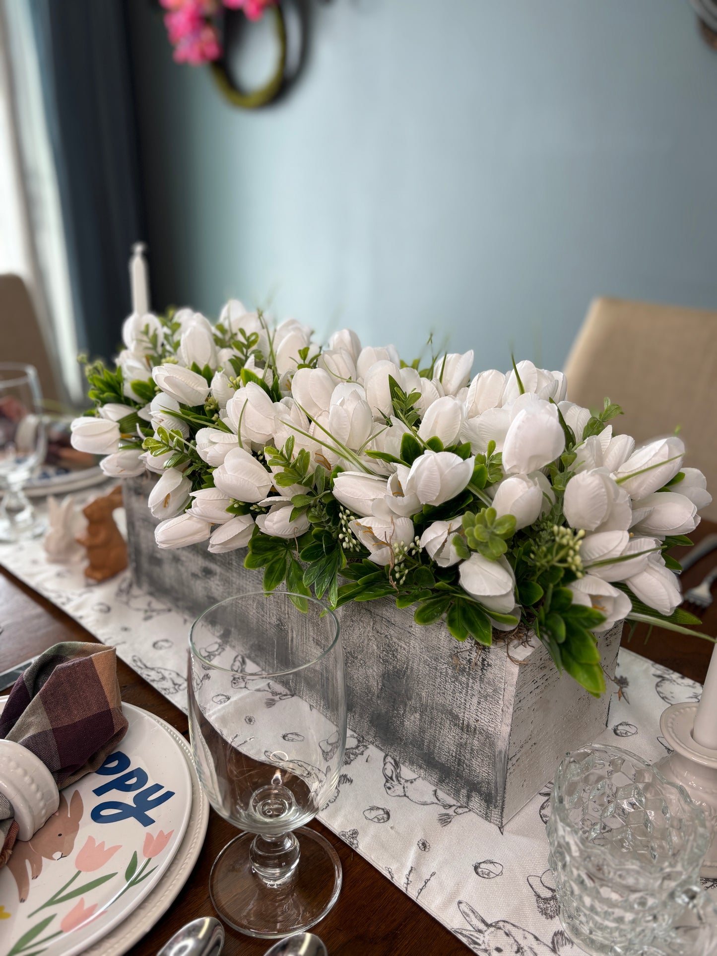 Farmhouse Spring Tulip Centerpiece