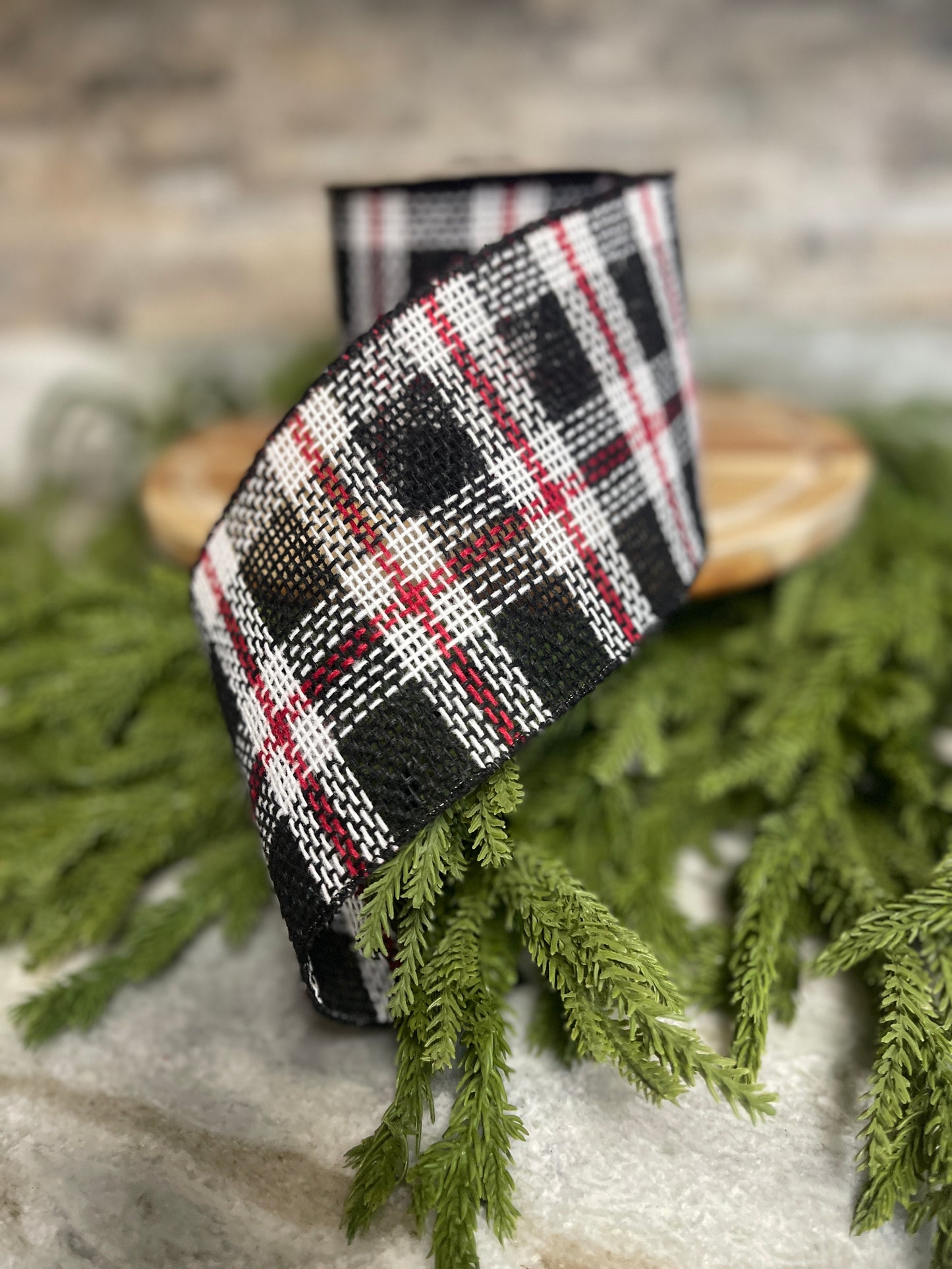 Burlap Rustic Christmas Ribbon