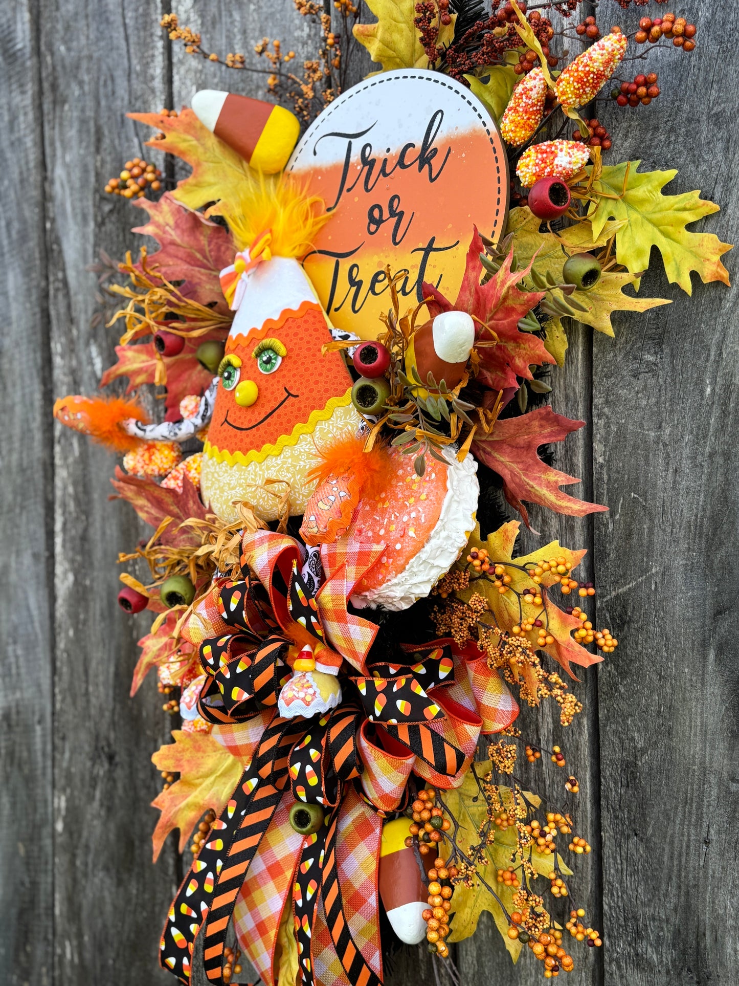 Candy Corn Cutie Wreath