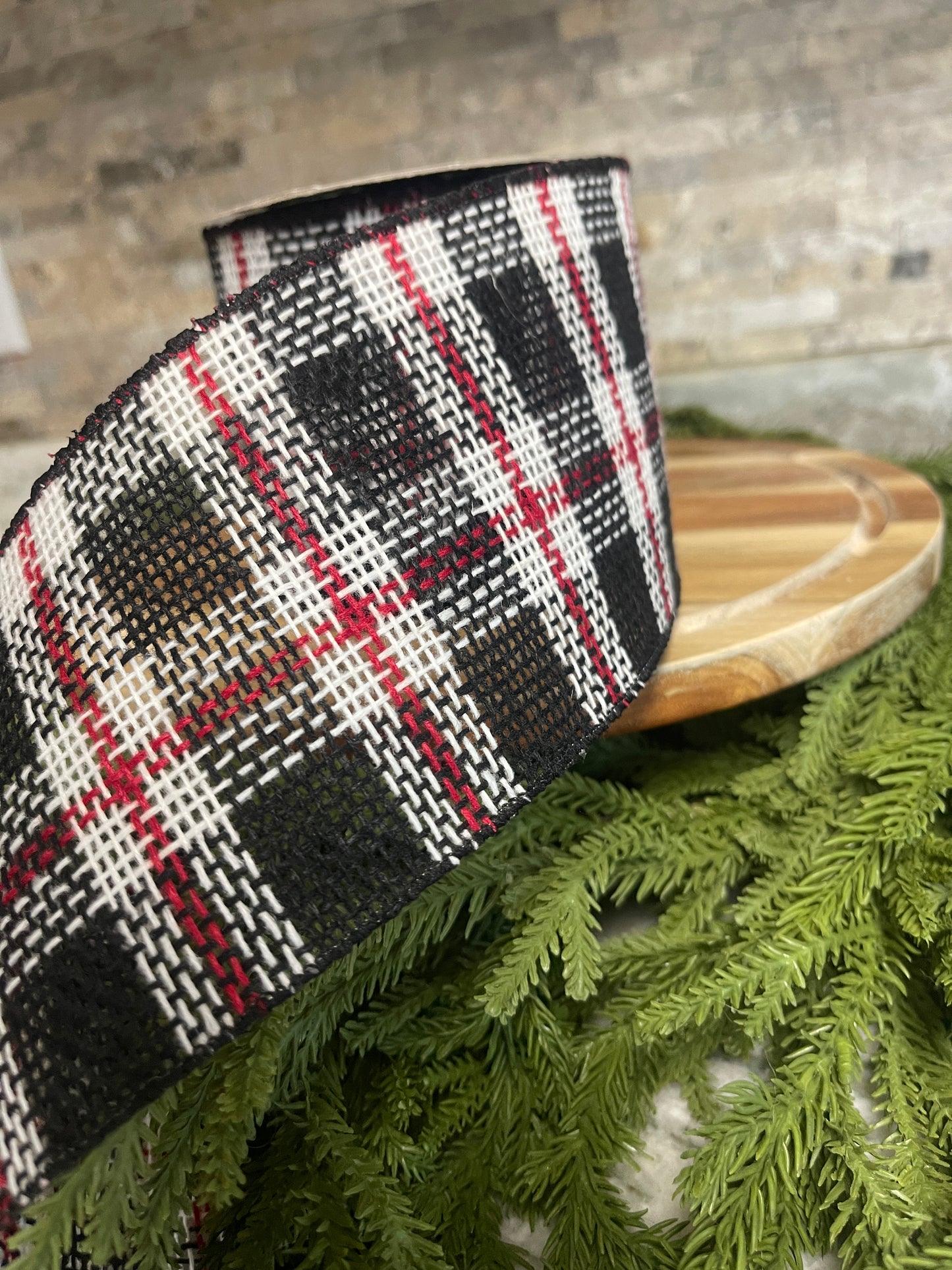 Burlap Rustic Christmas Ribbon