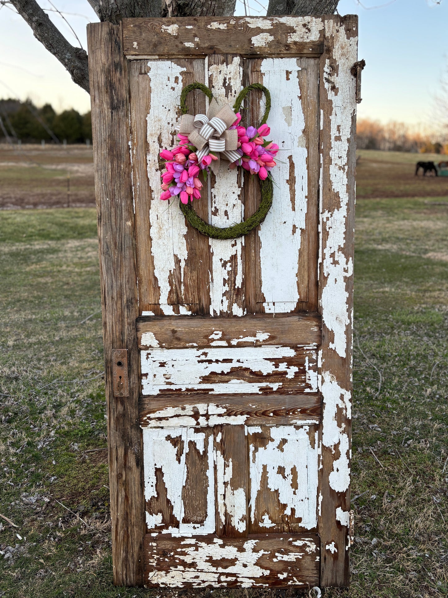 Pink Tulip Moss Bunny