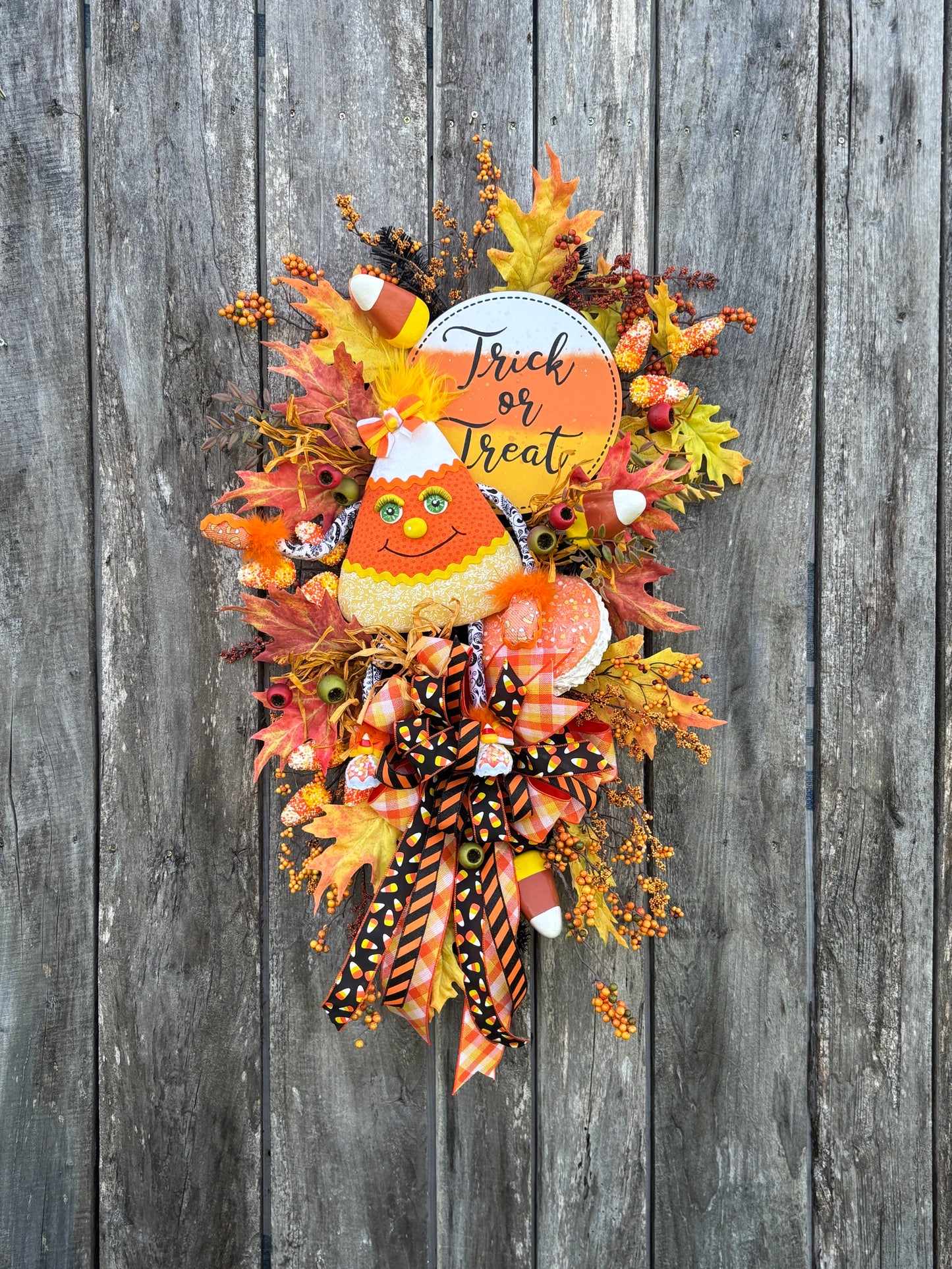 Candy Corn Cutie Wreath