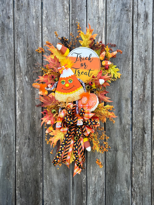 Candy Corn Cutie Wreath