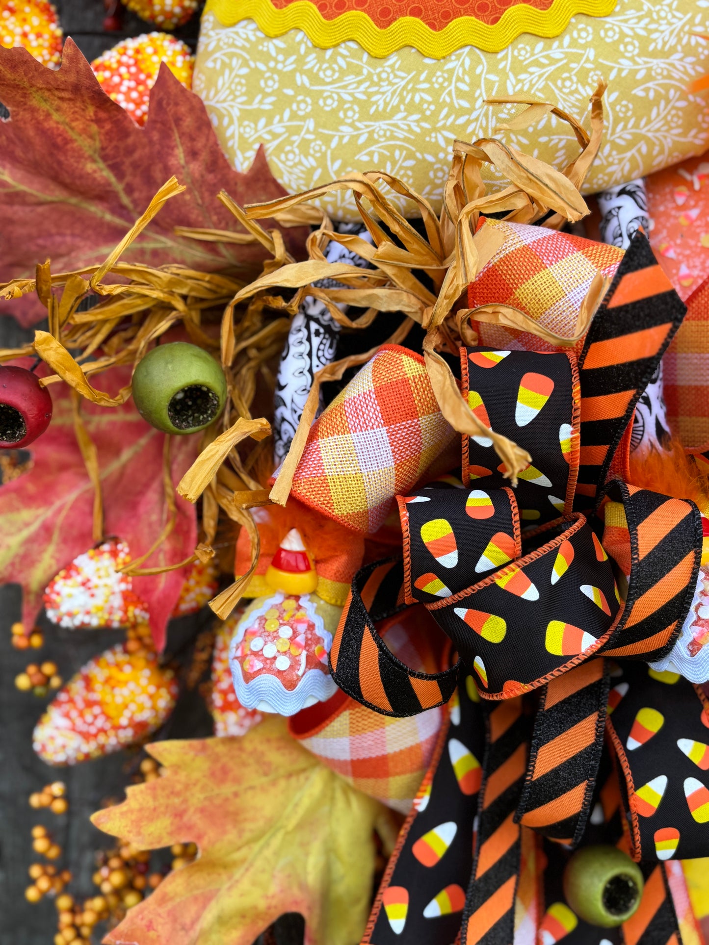 Candy Corn Cutie Wreath