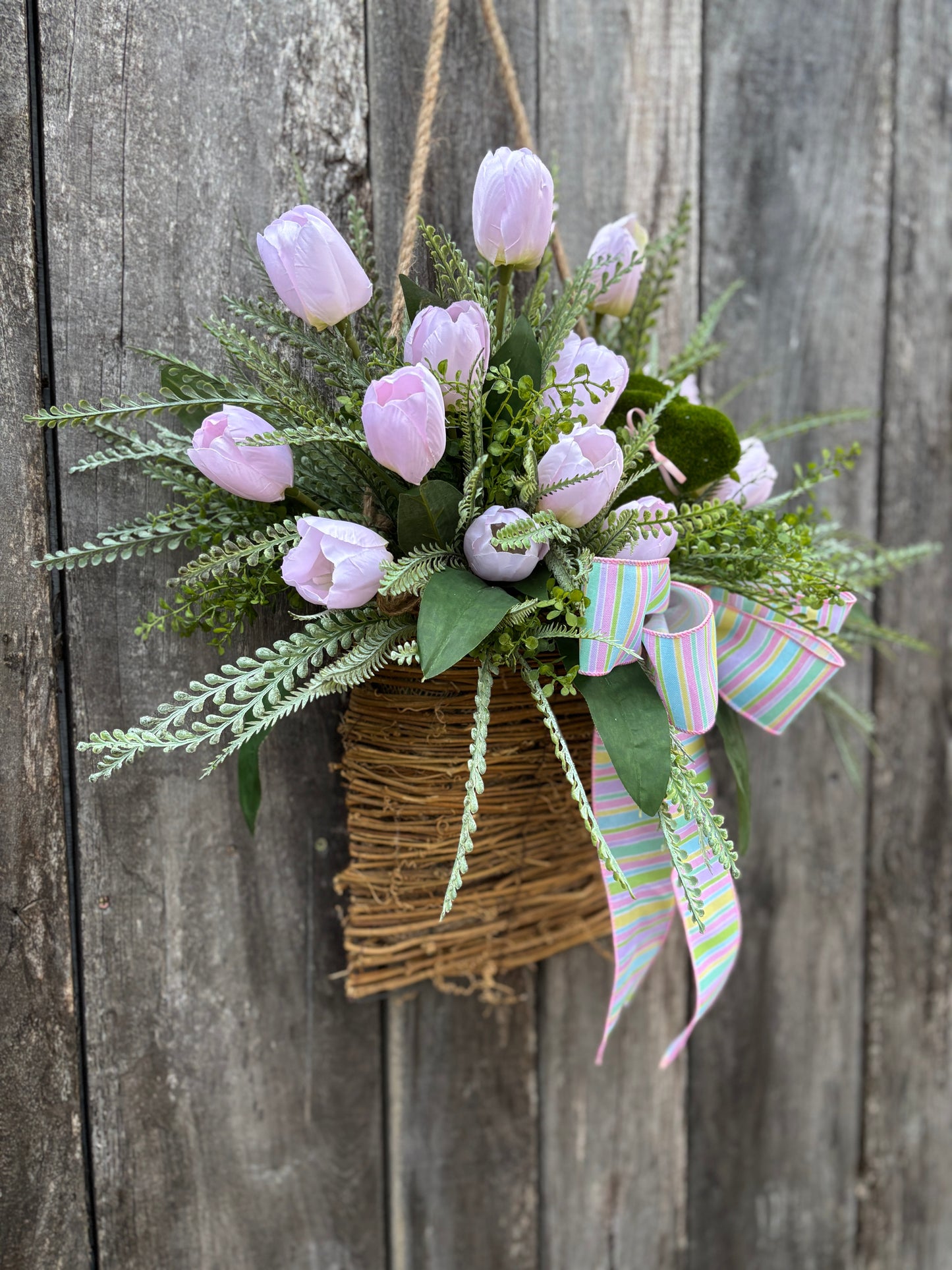 Poppy Bunny Hanging Basket