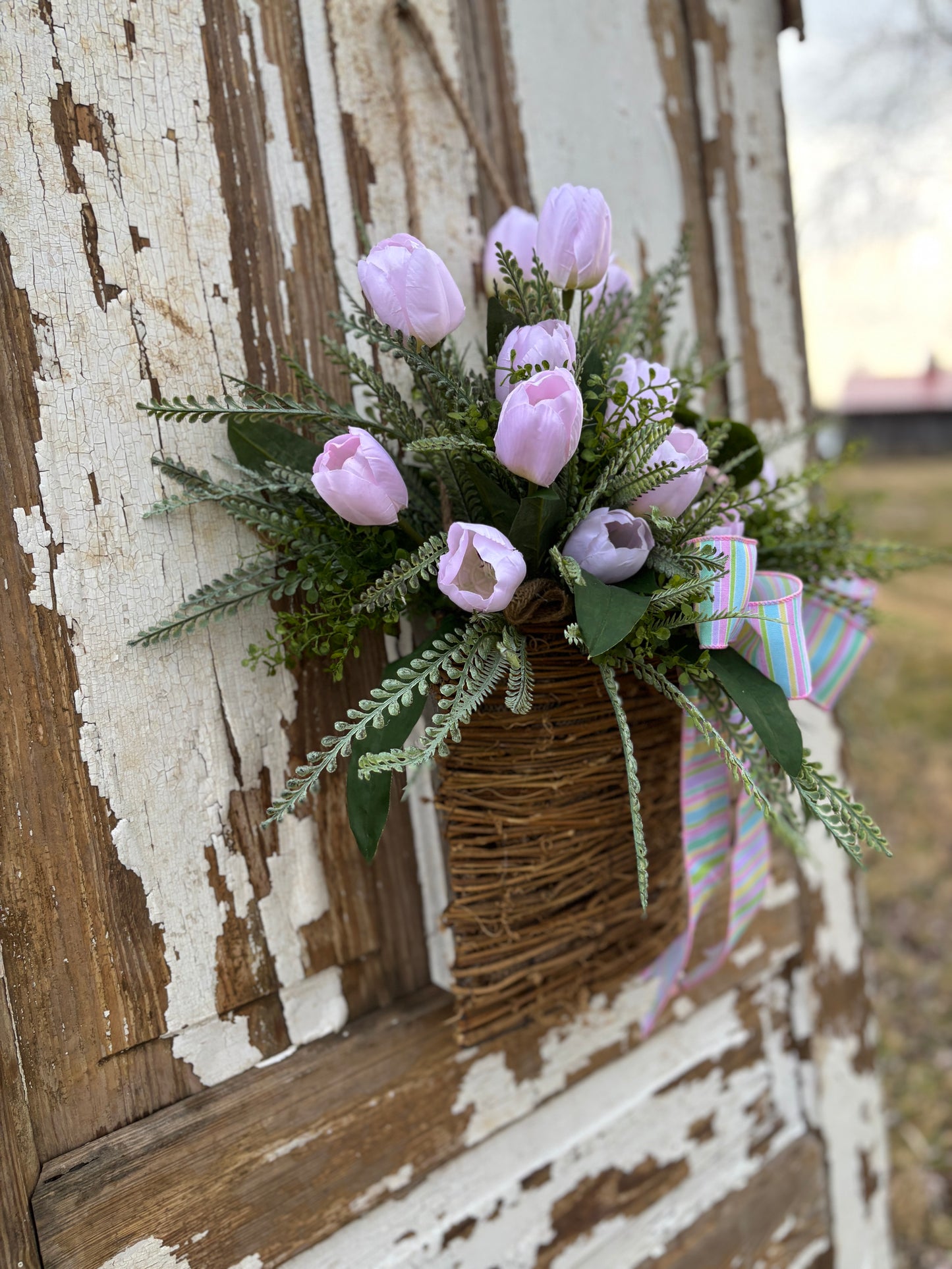 Poppy Bunny Hanging Basket