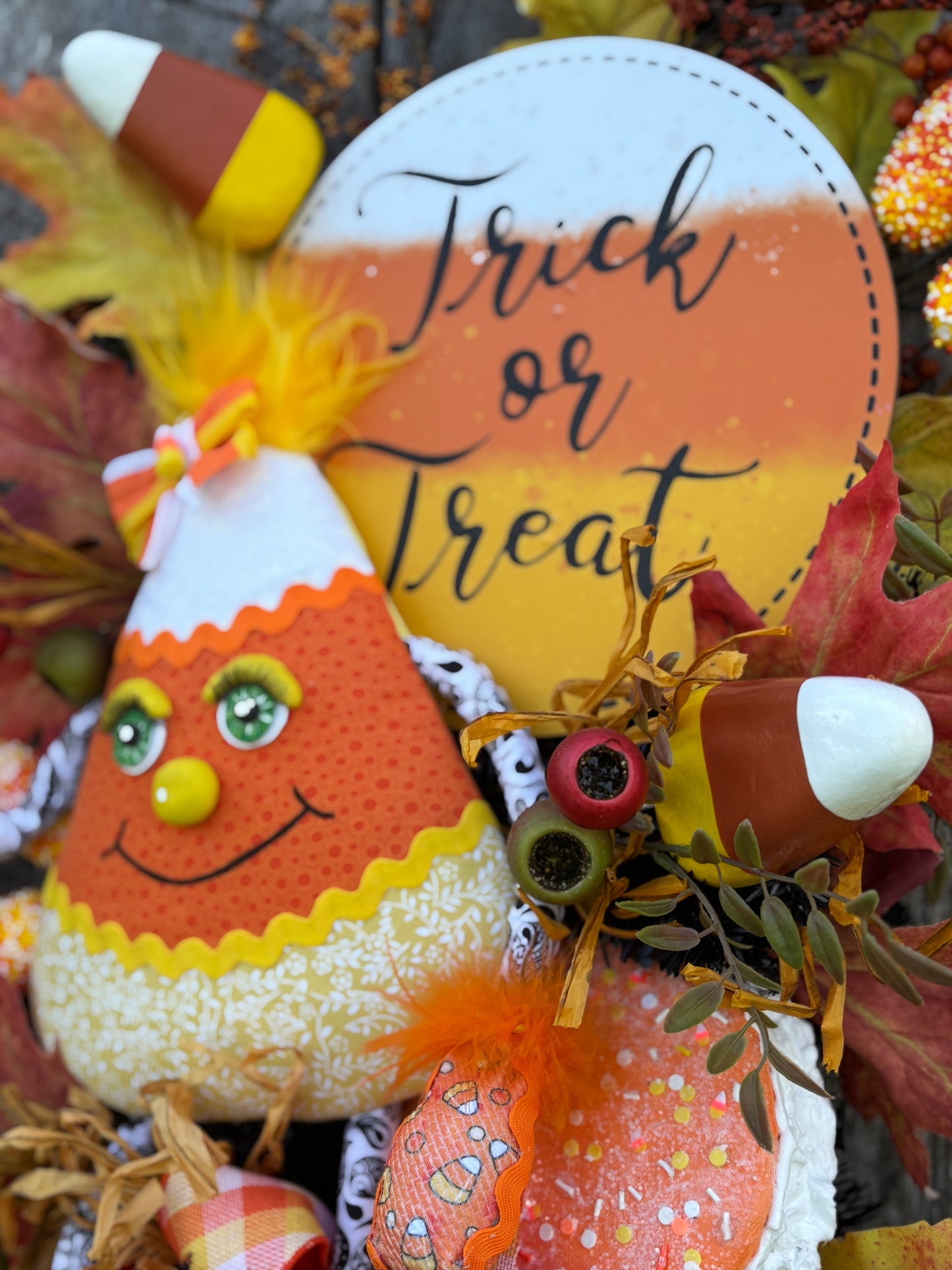 Candy Corn Cutie Wreath