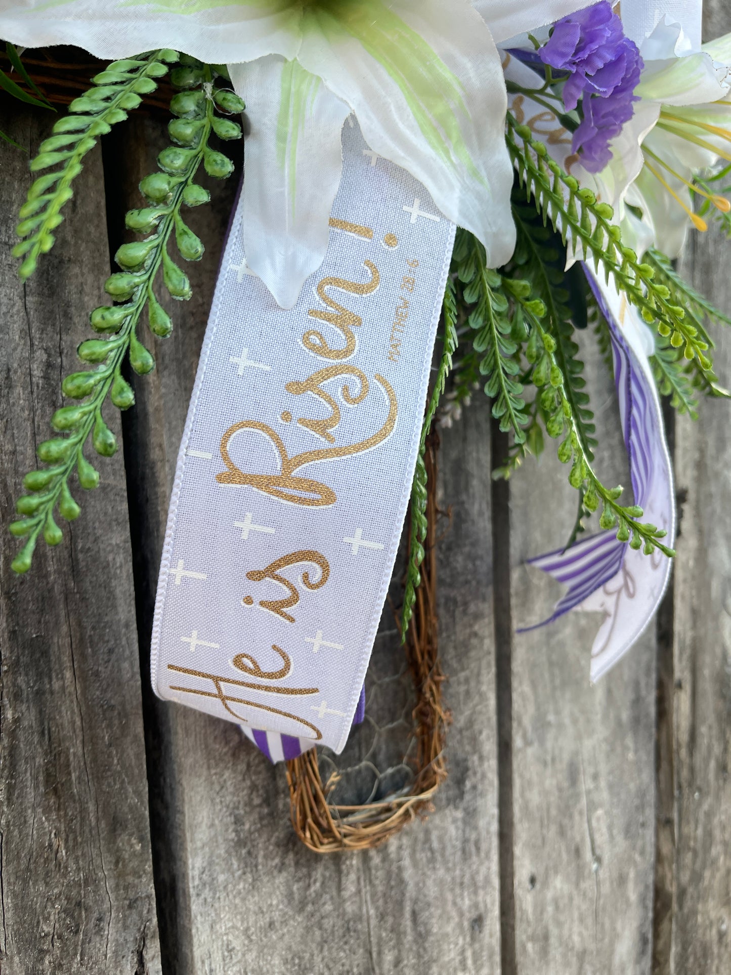 Easter Cross Wreath