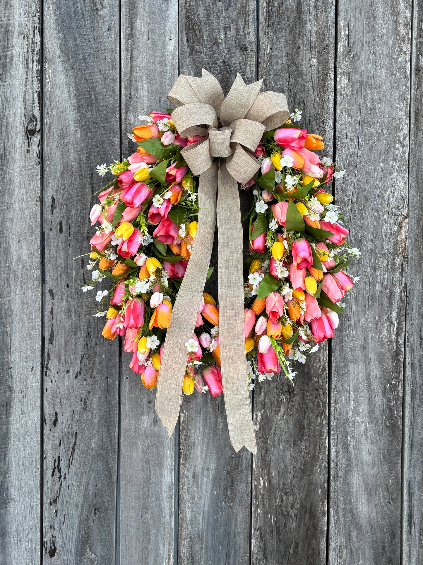 Tulip Kisses Wreath