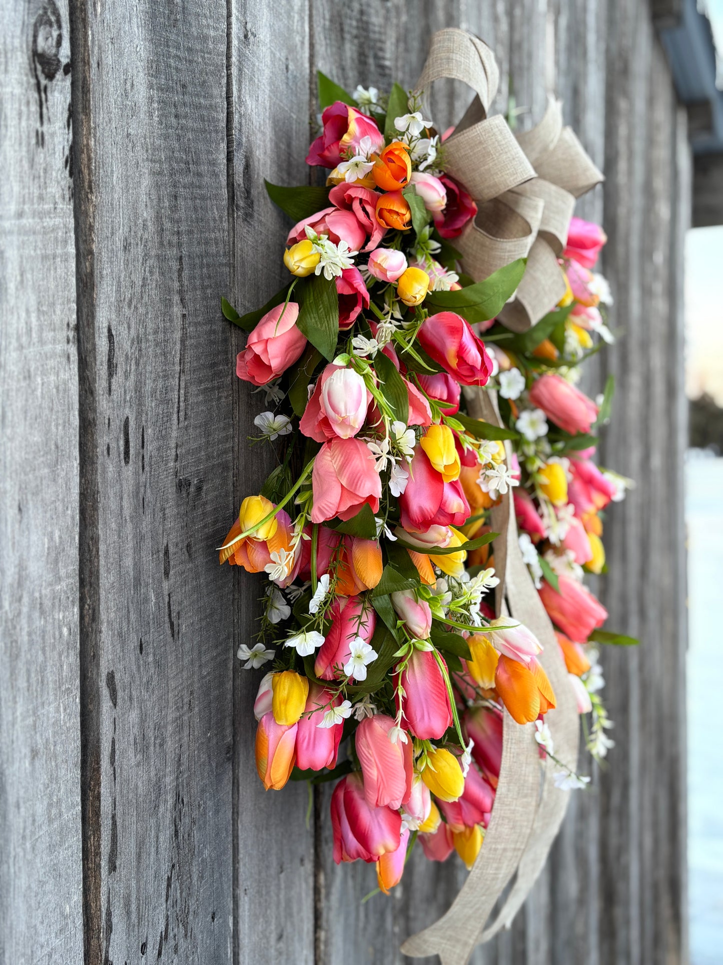 Tulip Kisses Wreath