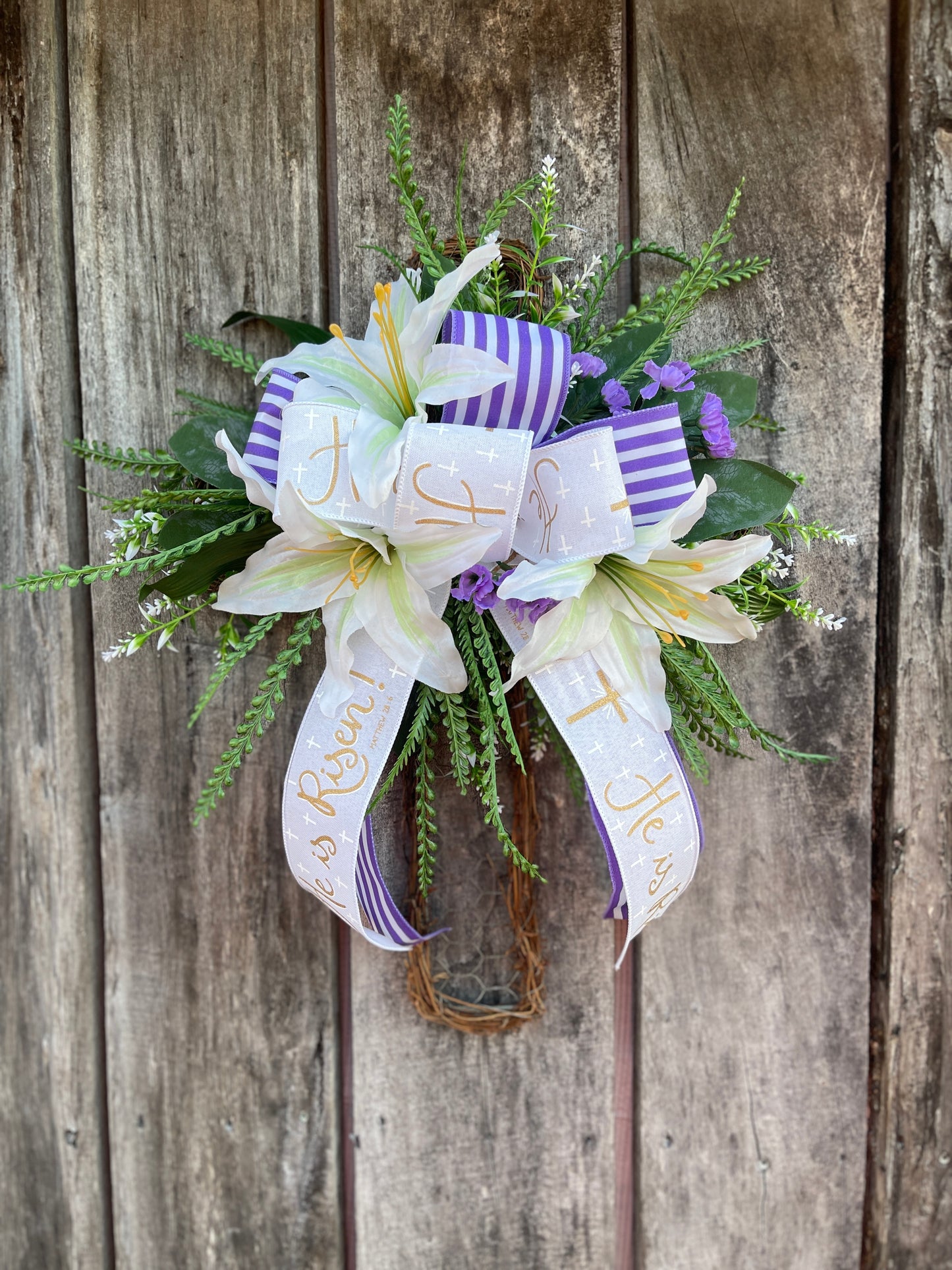 Easter Cross Wreath