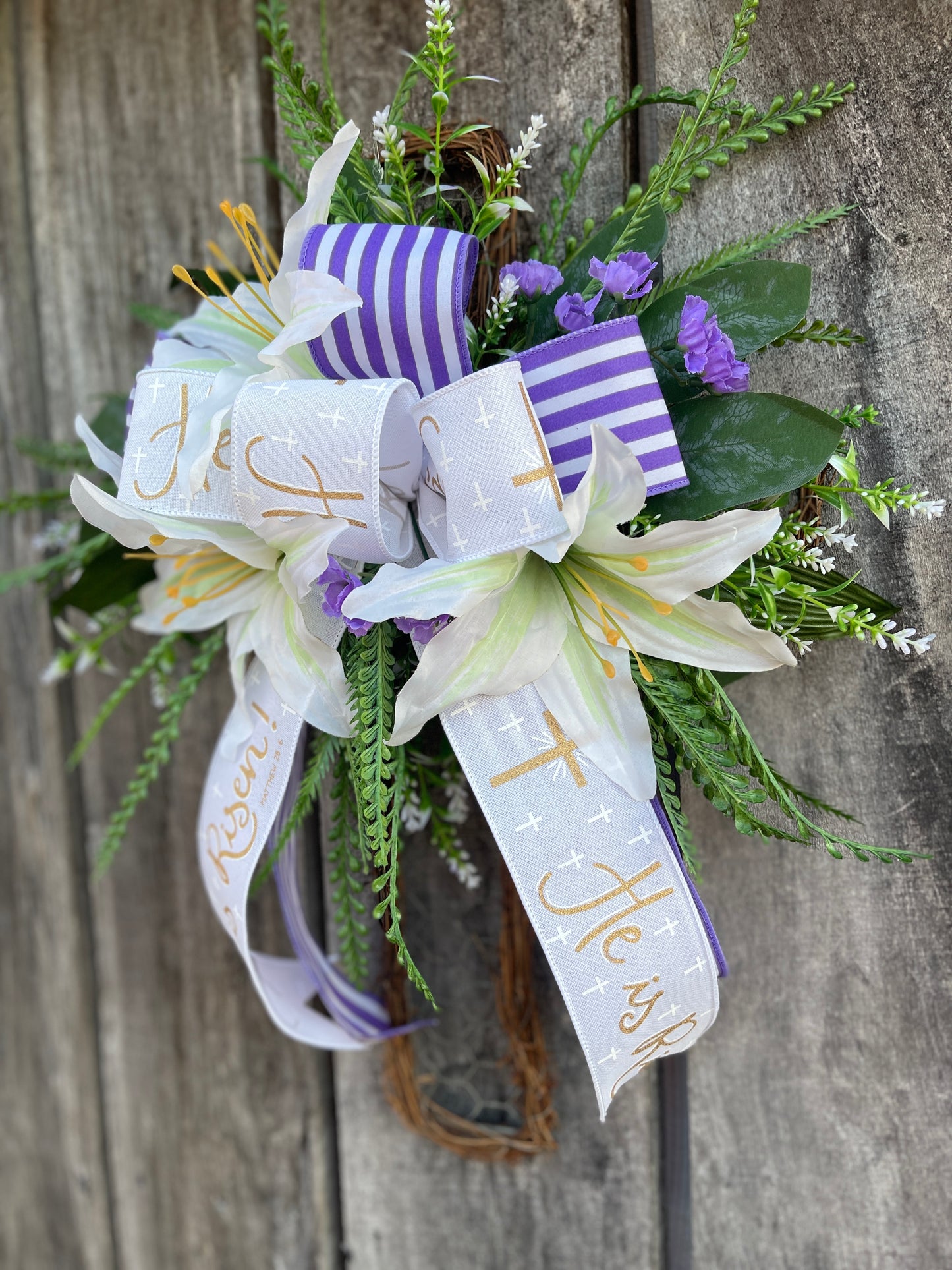 Easter Cross Wreath