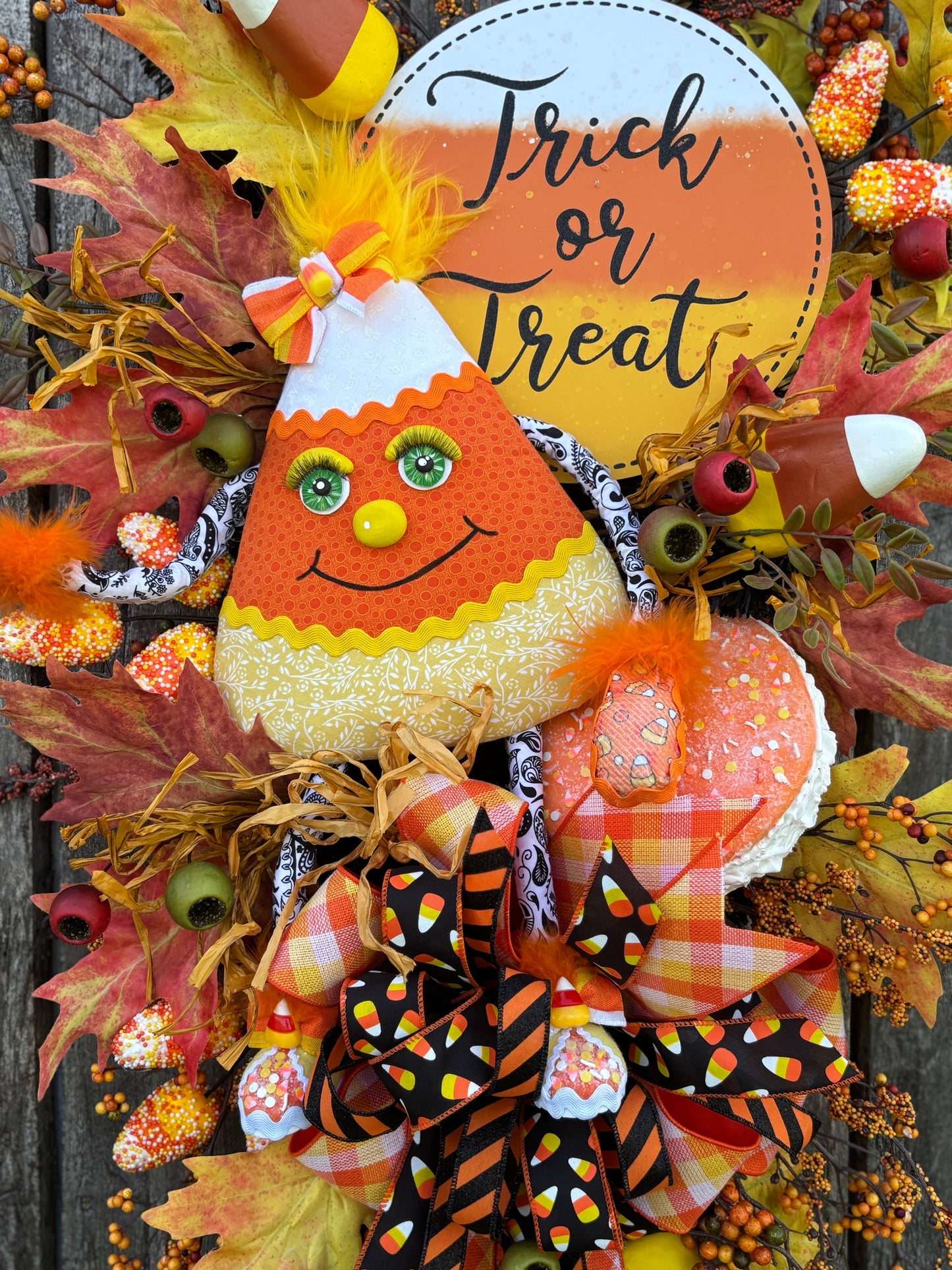 Candy Corn Cutie Wreath