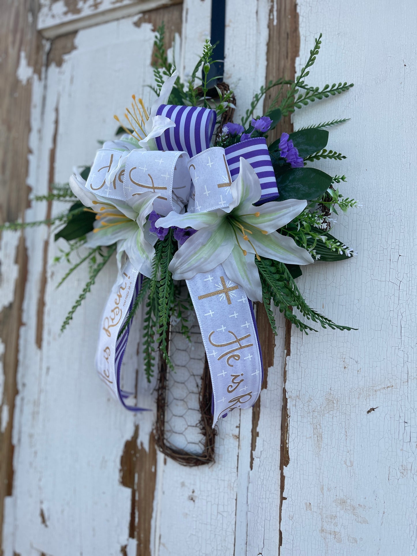 Easter Cross Wreath