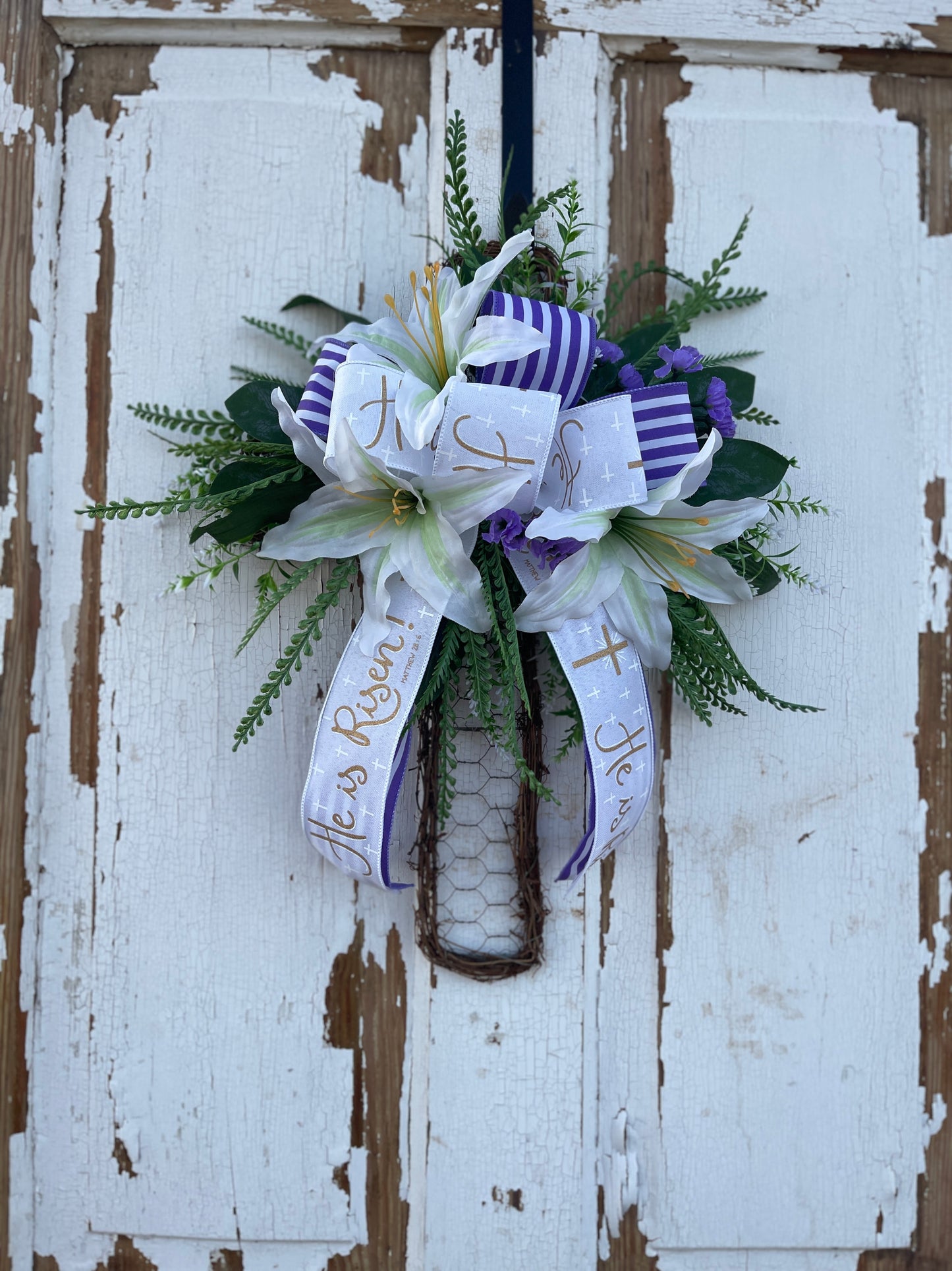 Easter Cross Wreath