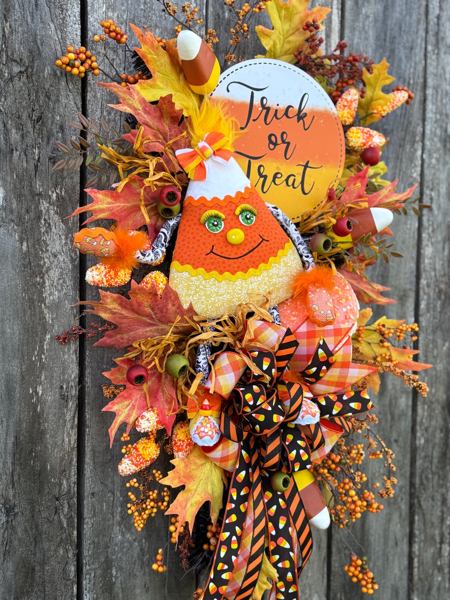 Candy Corn Cutie Wreath