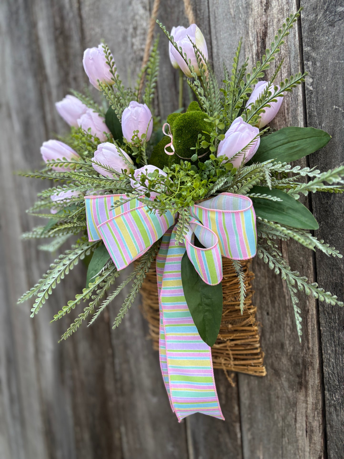 Poppy Bunny Hanging Basket