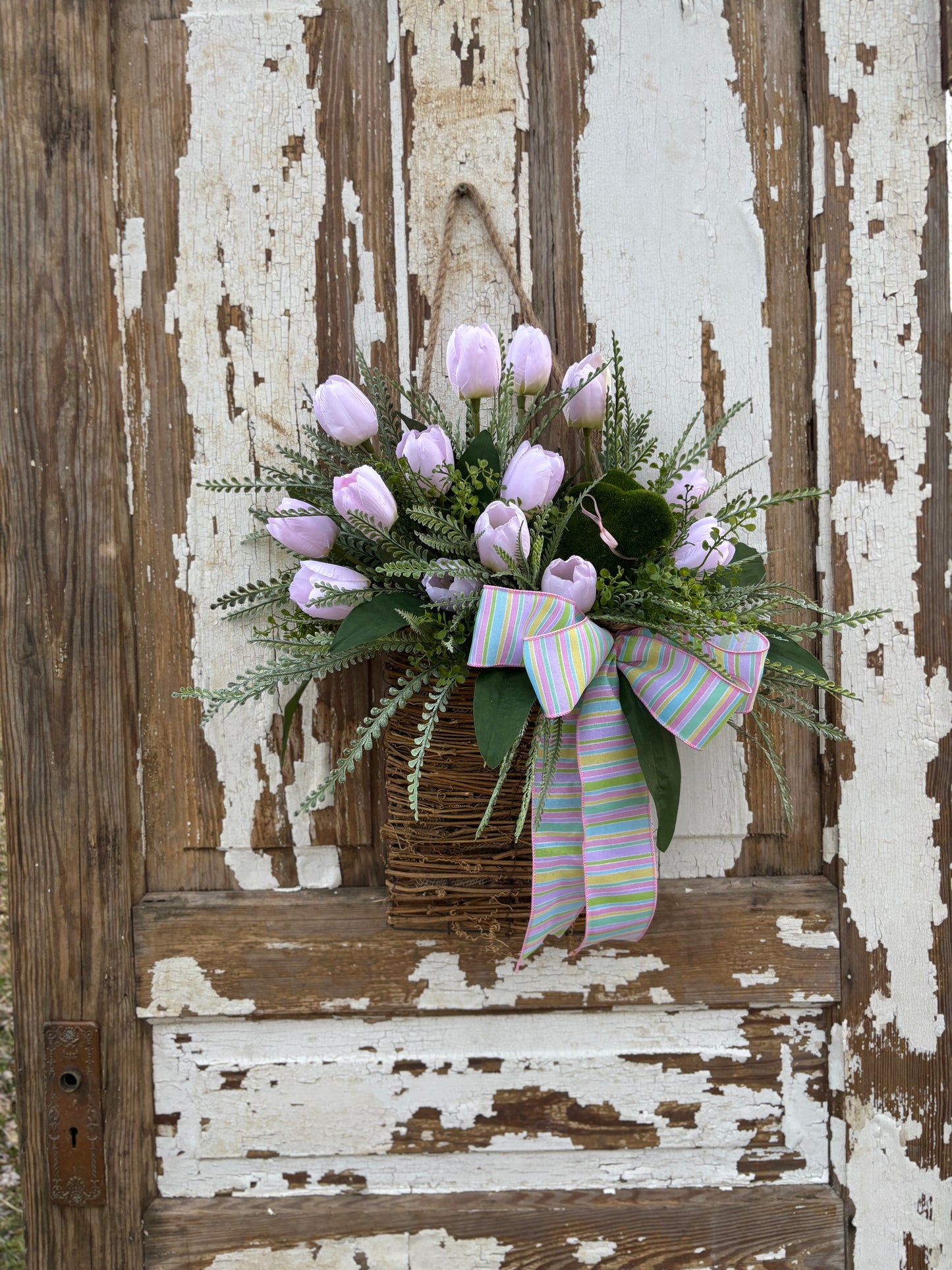 Poppy Bunny Hanging Basket