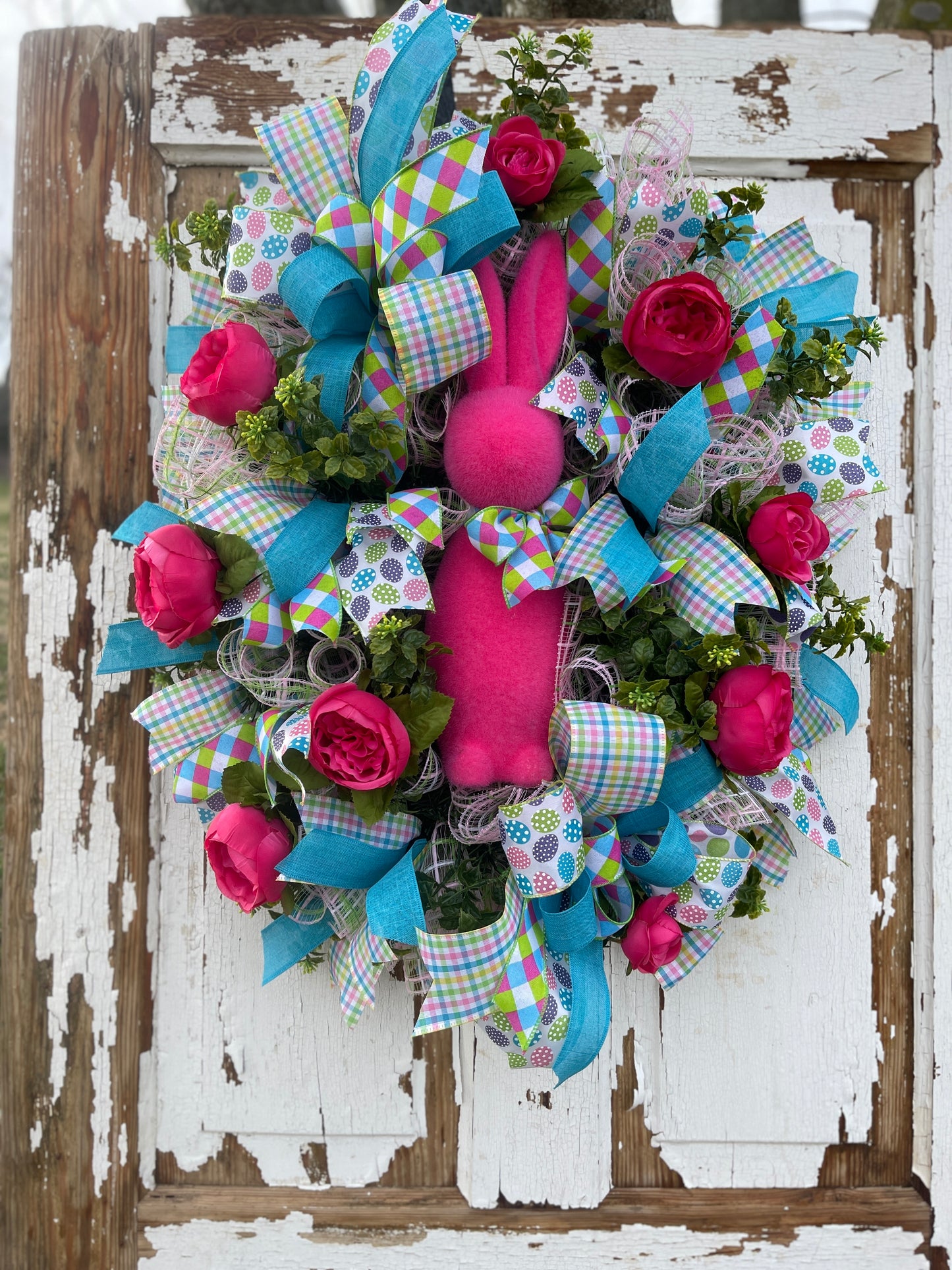 Pink Easter Wreath